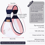 Charger l'image dans la galerie, Porte-bébé ergonomique – Confort et sécurité pour votre bébé