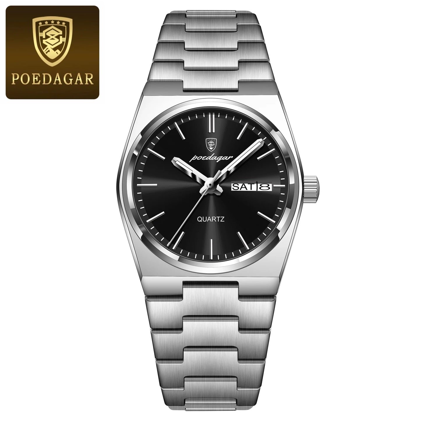 SenHappy–POEDAGAR 42MM Acier Inoxydable – Élégance &amp; Prestige à Prix Accessible ⌚🔥