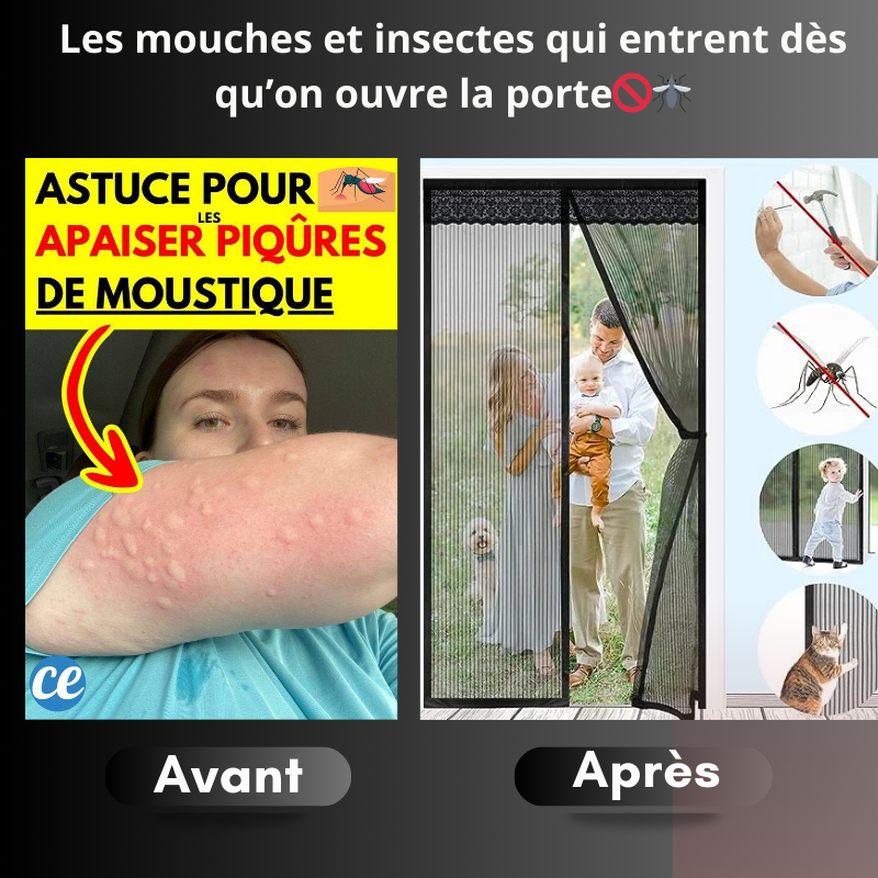 🚫🦟 Bloque moustiques, mouches et cafards