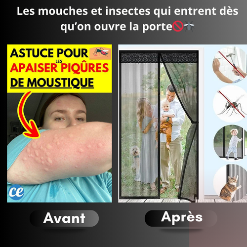🚫🦟 Bloque moustiques, mouches et cafards