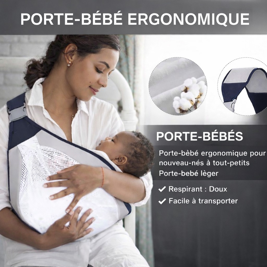 SenHappy–Porte-Bébé Confort™ – Gardez votre bébé près de vous sans fatigue