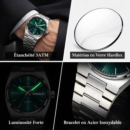 SenHappy–POEDAGAR 42MM Acier Inoxydable – Élégance &amp; Prestige à Prix Accessible ⌚🔥