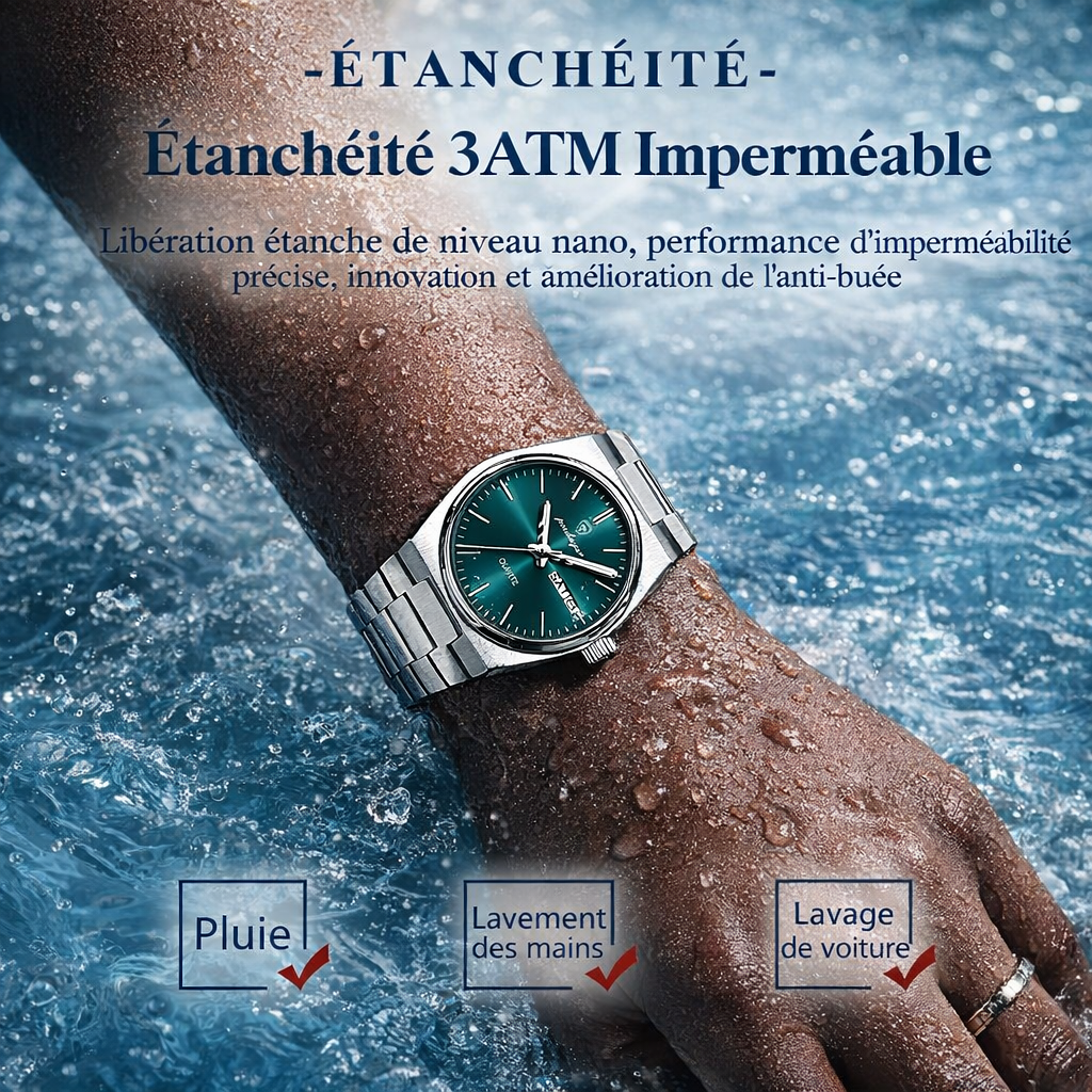 SenHappy–POEDAGAR 42MM Acier Inoxydable – Élégance &amp; Prestige à Prix Accessible ⌚🔥